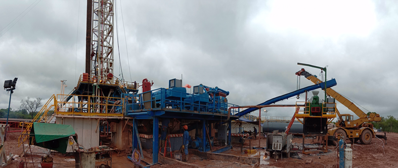 KOSUN solids control equipment and drilling waste management equipment at a oil exploitation project 