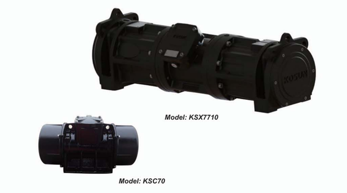 Long and Short Vibrating Motors Customized for KOSUN by American Martin Engineering